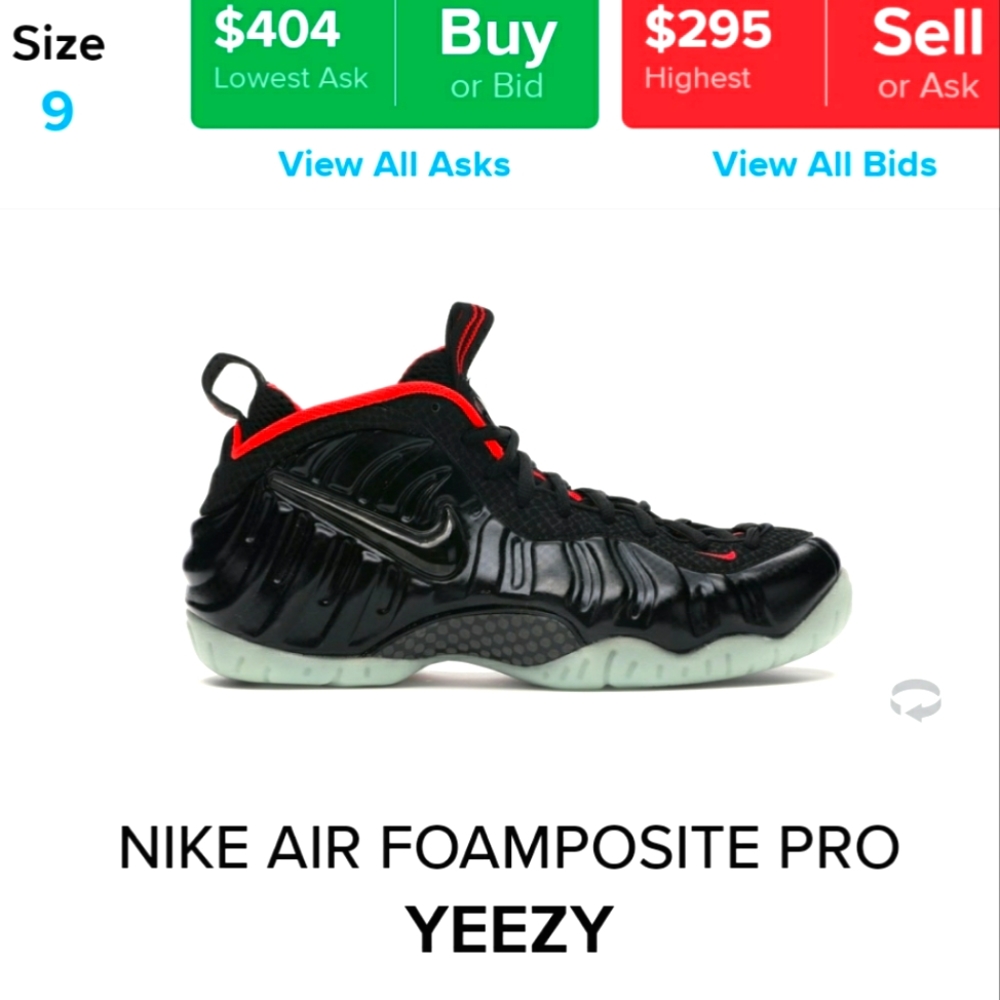 Men's Nike Air Foamposite Pro PRM Yeezy - Picture 1 of 8
